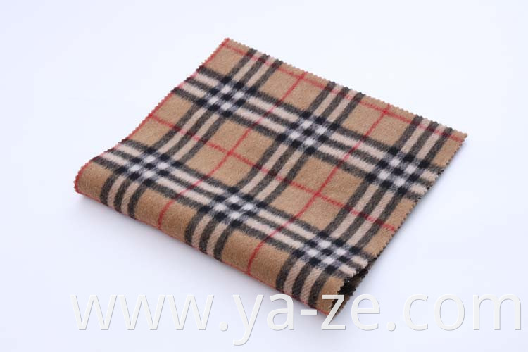 Woven woolen wool check tweed plaid fleece winter wool fabric for overcoat suit blazer material winter wool fabric cloth